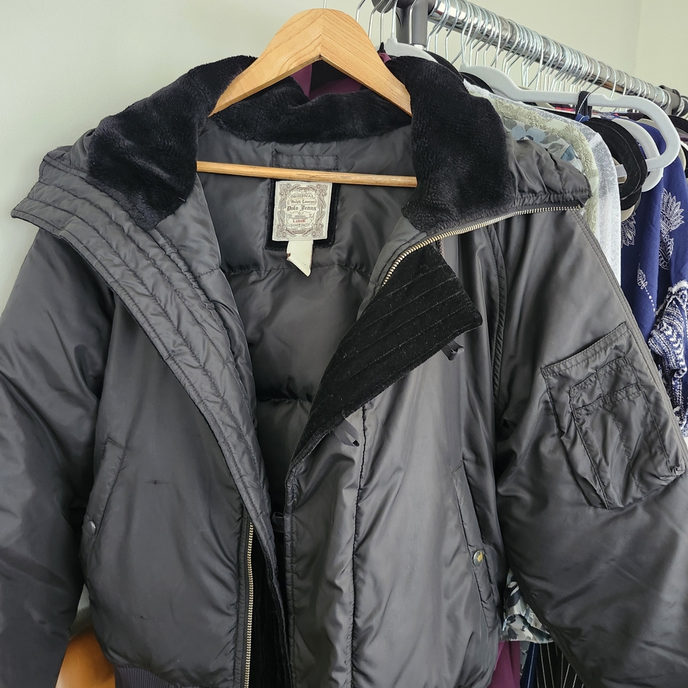 Ralph Lauren Black Bomber Jacket